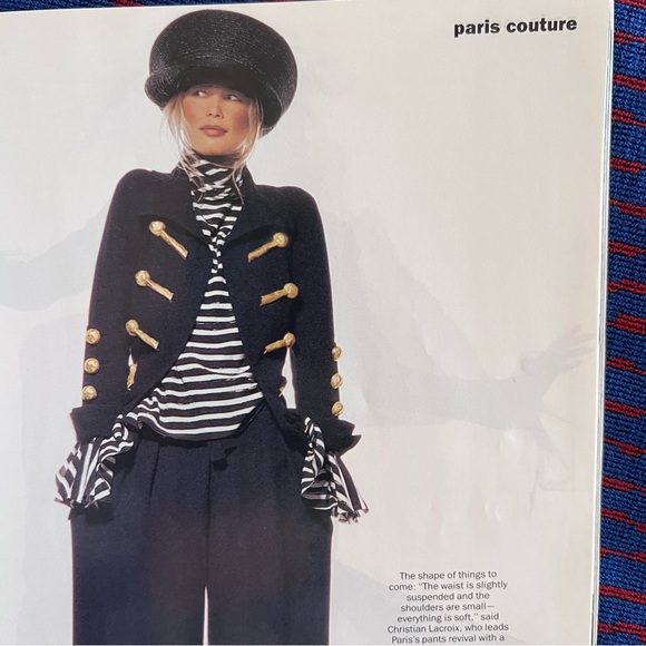 March 1993 Vogue Karen Mulder cover perfect vintage original supermodels rare - Picture 4 of 12